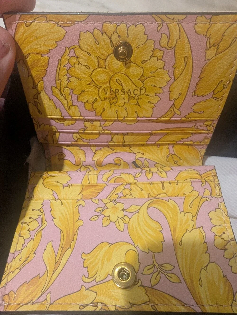 Versace Walker Card Holder New With Box ,Cards And Dust Bag